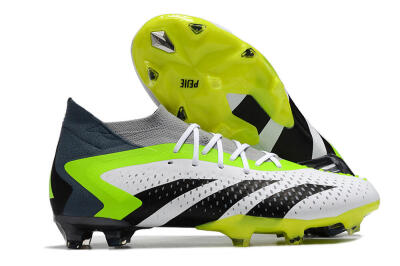 Adidas Predator Accuracy 23.1 FG Firm Ground Soccer Cleats - Grey/Green/Black