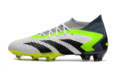 Adidas Predator Accuracy 23.1 FG Firm Ground Soccer Cleats - Grey/Green/Black