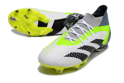 Adidas Predator Accuracy 23.1 FG Firm Ground Soccer Cleats - Grey/Green/Black