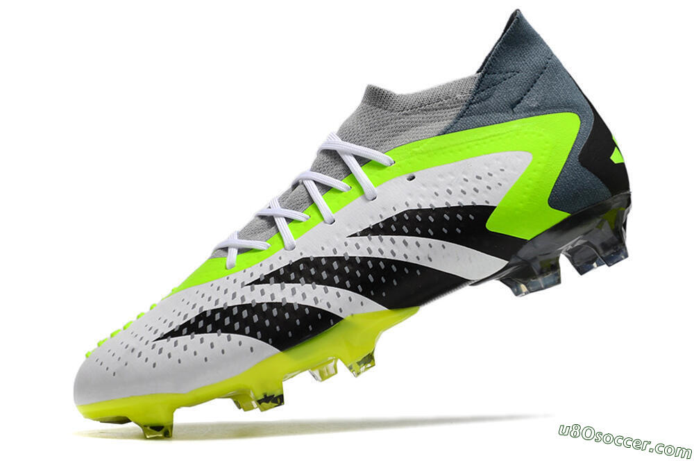 Adidas Predator Accuracy 23.1 FG Firm Ground Soccer Cleats - Grey/Green/Black 4