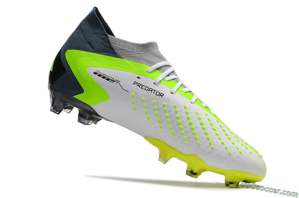 Adidas Predator Accuracy 23.1 FG Firm Ground Soccer Cleats - Grey/Green/Black 5