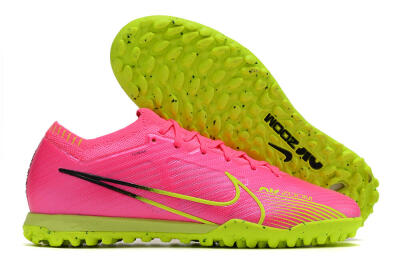 Nike Air Zoom Mercurial Vapor 15 Elite TF Artificial Turf Soccer Shoes - Pink/Green/Black
