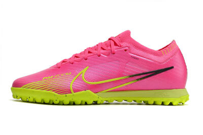 Nike Air Zoom Mercurial Vapor 15 Elite TF Artificial Turf Soccer Shoes - Pink/Green/Black