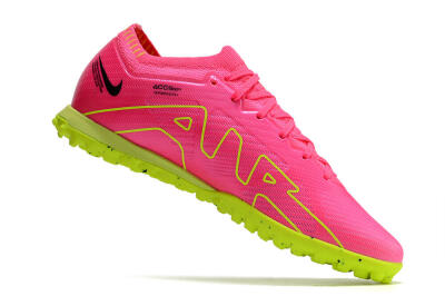 Nike Air Zoom Mercurial Vapor 15 Elite TF Artificial Turf Soccer Shoes - Pink/Green/Black