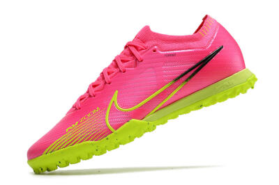 Nike Air Zoom Mercurial Vapor 15 Elite TF Artificial Turf Soccer Shoes - Pink/Green/Black