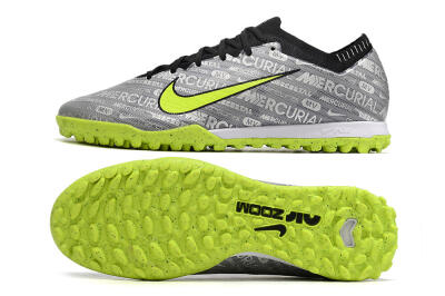 Nike Air Zoom Mercurial Vapor Elite TF Artificial Turf Soccer Shoes - Grey/Black/Yellow