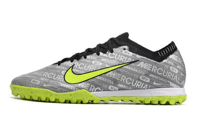 Nike Air Zoom Mercurial Vapor Elite TF Artificial Turf Soccer Shoes - Grey/Black/Yellow