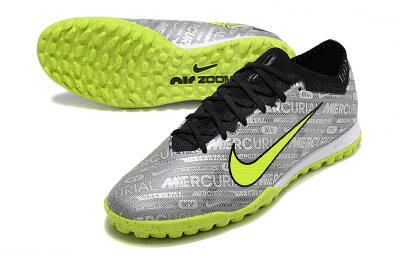 Nike Air Zoom Mercurial Vapor Elite TF Artificial Turf Soccer Shoes - Grey/Black/Yellow