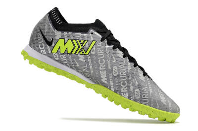 Nike Air Zoom Mercurial Vapor Elite TF Artificial Turf Soccer Shoes - Grey/Black/Yellow