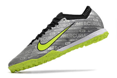 Nike Air Zoom Mercurial Vapor Elite TF Artificial Turf Soccer Shoes - Grey/Black/Yellow