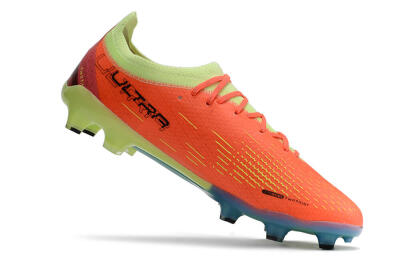 Puma Ultra Ultimate FG Firm Ground Soccer Cleats - Red/Yellow/Blue