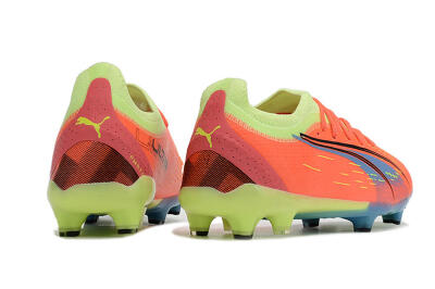 Puma Ultra Ultimate FG Firm Ground Soccer Cleats - Red/Yellow/Blue