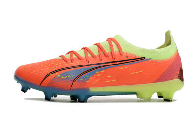 Puma Ultra Ultimate FG Firm Ground Soccer Cleats - Red/Yellow/Blue
