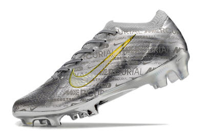 Nike Air Zoom Mercurial Vapor 15 Elite FG Firm Ground Soccer Cleats - Silver/Gold