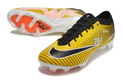 Nike Air Zoom Mercurial Vapor 15 Elite FG Firm Ground Soccer Cleats - Yellow/Black/White