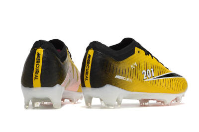 Nike Air Zoom Mercurial Vapor 15 Elite FG Firm Ground Soccer Cleats - Yellow/Black/White