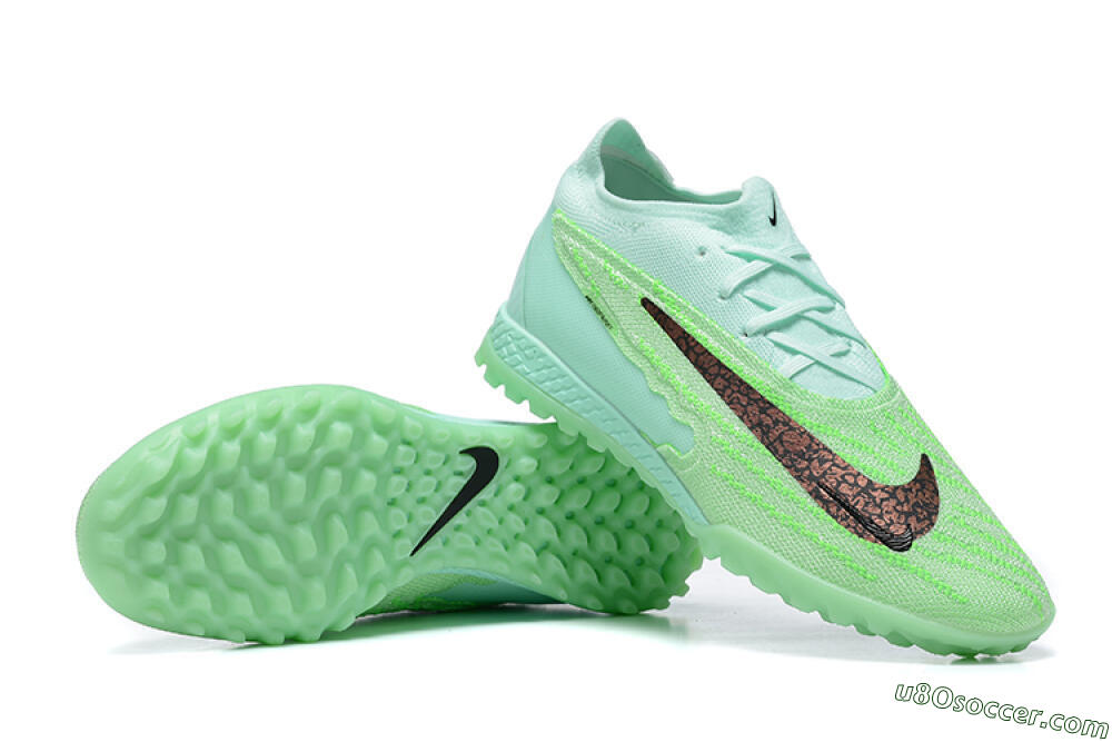 Nike Phantom GX Elite TF Artificial Turf Soccer Shoes - Green/Black 4