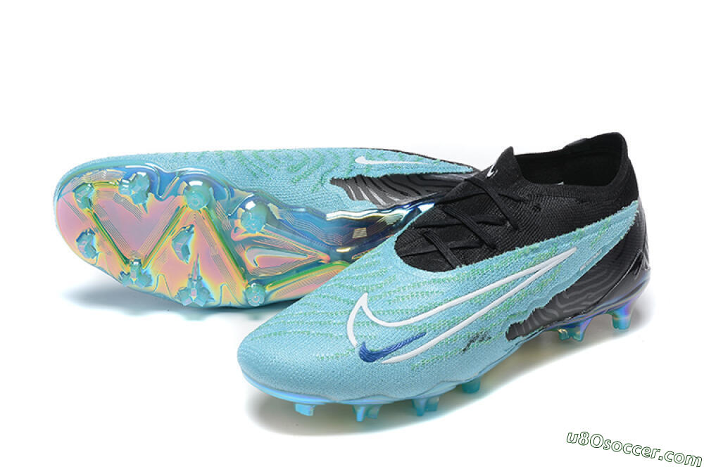 Nike Phantom GX Elite FG Firm Ground Soccer Cleats - Blue/Black/White 3