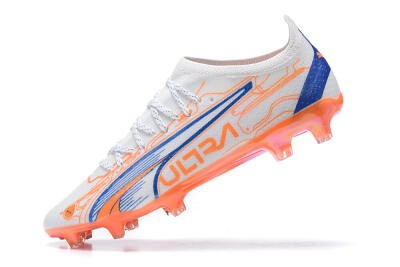 Puma Ultra Ultimate FG Firm Ground Soccer Cleats - Orange/Blue/White