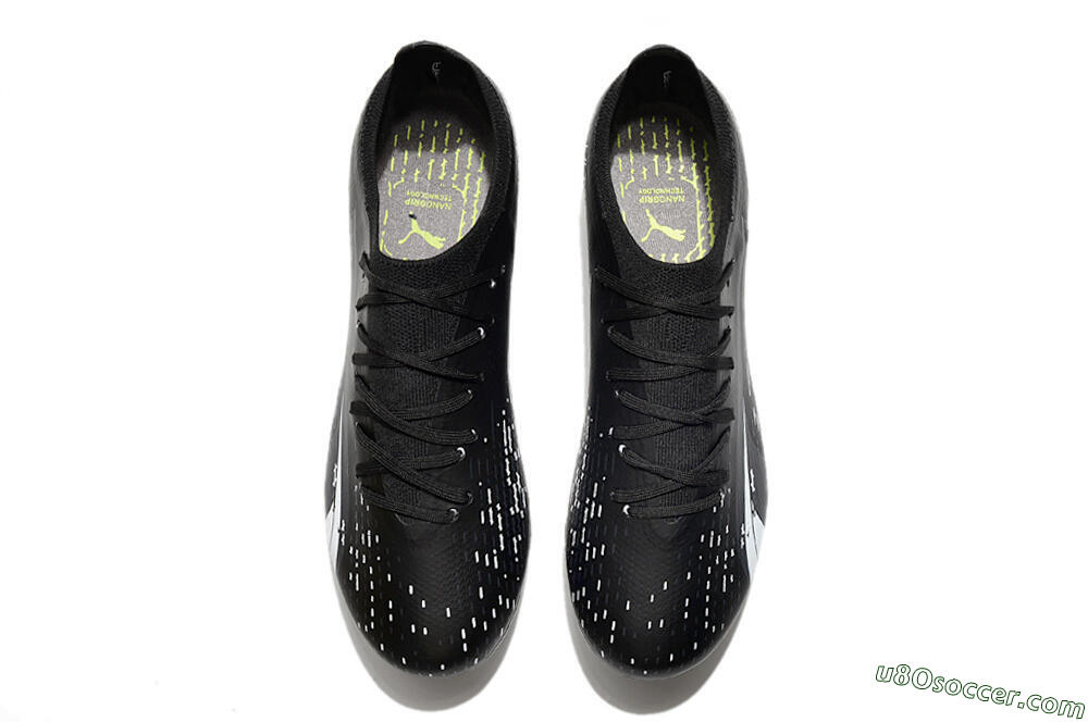 Puma Ultra Ultimate FG Firm Ground Soccer Cleats - Black/Whtie 5