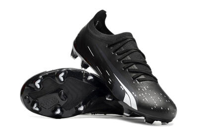 Puma Ultra Ultimate FG Firm Ground Soccer Cleats - Black/Whtie