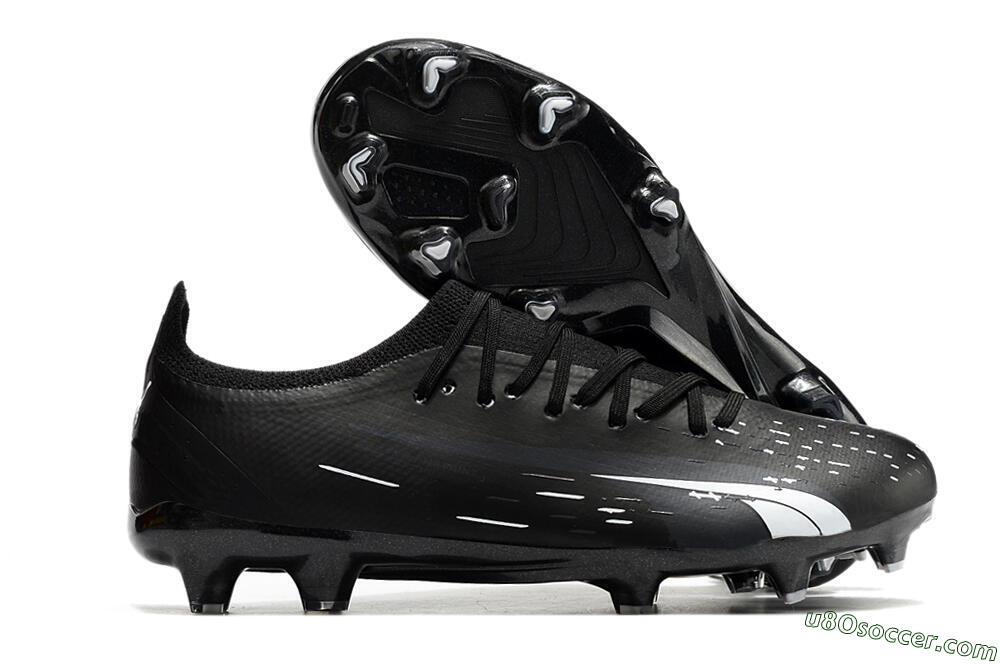 Puma Ultra Ultimate FG Firm Ground Soccer Cleats - Black/Whtie 1