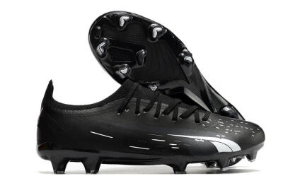 Puma Ultra Ultimate FG Firm Ground Soccer Cleats - Black/Whtie
