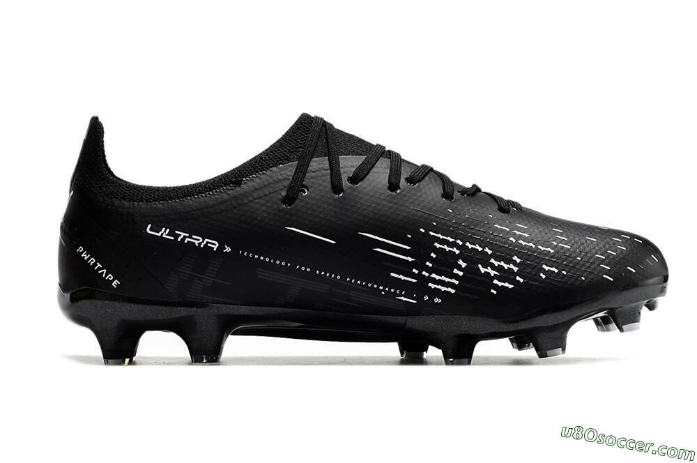 Puma Ultra Ultimate FG Firm Ground Soccer Cleats - Black/Whtie 4