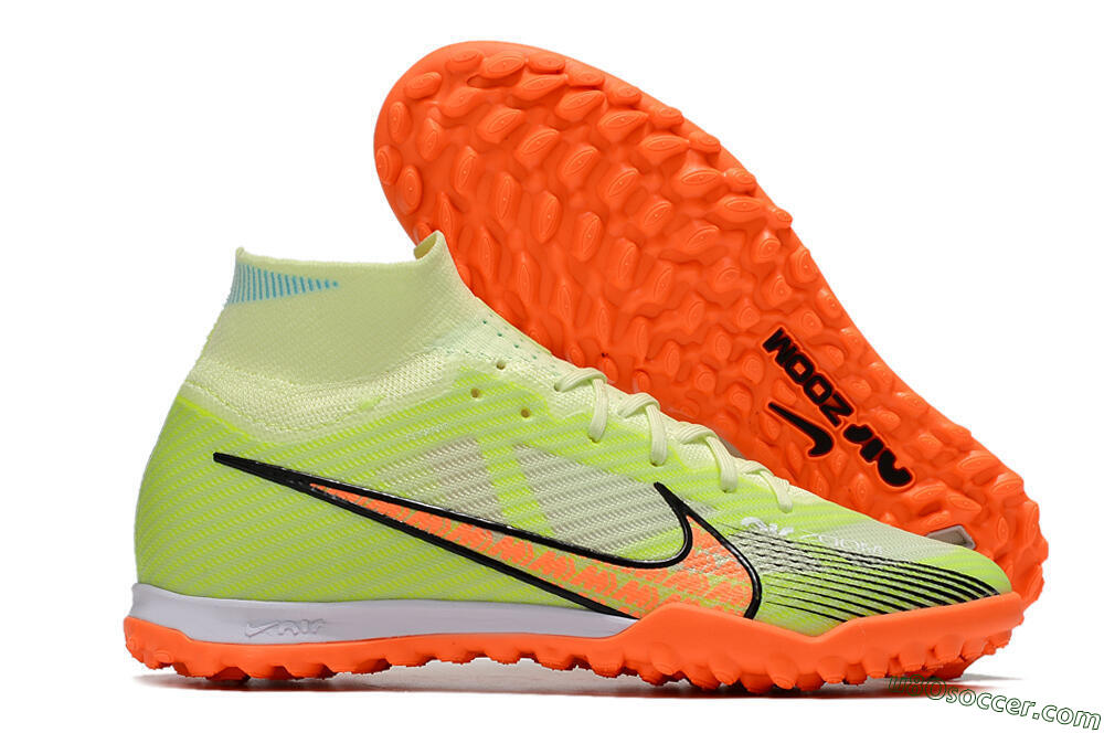 Nike Air Zoom Mercurial Superfly 15 Elite TF Artificial Turf Soccer Shoes - Yellow/Orange/Black 1