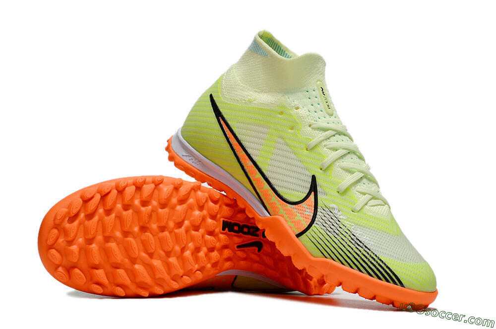 Nike Air Zoom Mercurial Superfly 15 Elite TF Artificial Turf Soccer Shoes - Yellow/Orange/Black 3