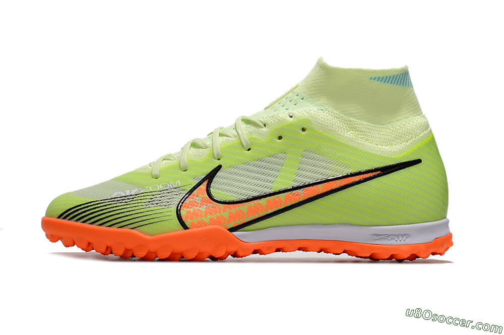 Nike Air Zoom Mercurial Superfly 15 Elite TF Artificial Turf Soccer Shoes - Yellow/Orange/Black 2