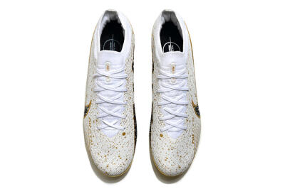 Nike Air Zoom Mercurial Vapor 15 Elite FG Firm Ground Soccer Cleats - White/Gold/Black