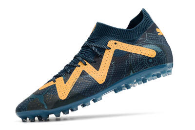 Puma Future Ultimate AG Artificial Grass Soccer Cleats - Blue/Yellow