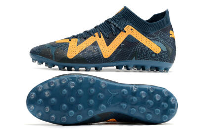 Puma Future Ultimate AG Artificial Grass Soccer Cleats - Blue/Yellow