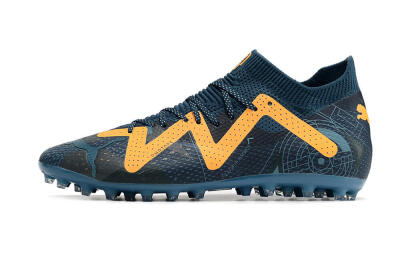 Puma Future Ultimate AG Artificial Grass Soccer Cleats - Blue/Yellow
