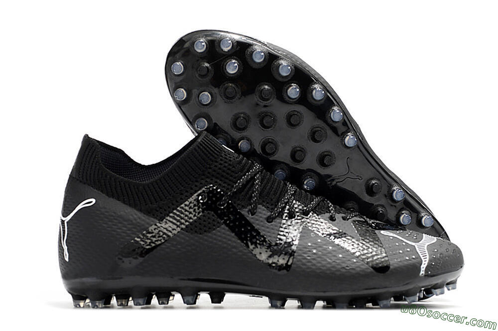 Puma Future Ultimate AG Artificial Grass Soccer Cleats - Black/White 1