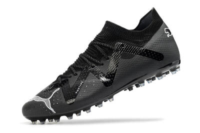 Puma Future Ultimate AG Artificial Grass Soccer Cleats - Black/White