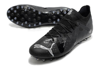 Puma Future Ultimate AG Artificial Grass Soccer Cleats - Black/White