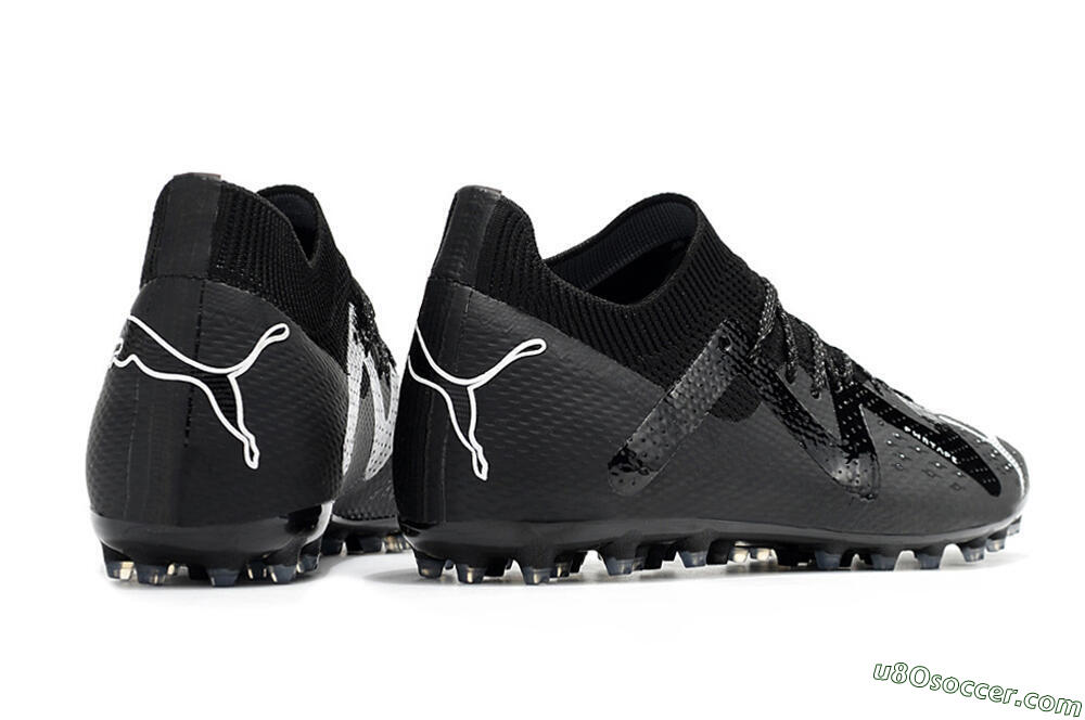 Puma Future Ultimate AG Artificial Grass Soccer Cleats - Black/White 6