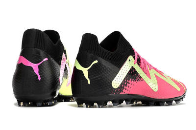 Puma Future Ultimate AG Artificial Grass Soccer Cleats - Yellow/Pink/Black
