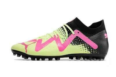 Puma Future Ultimate AG Artificial Grass Soccer Cleats - Yellow/Pink/Black