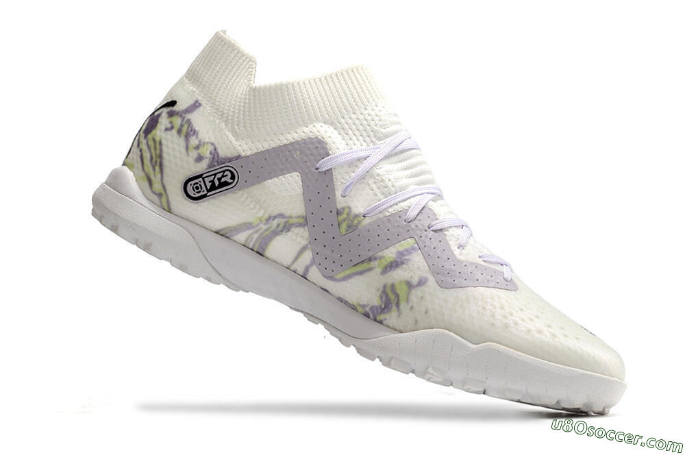Puma Future X Powercat Tokyo Match TF Artificial Turf Soccer Shoes - White/Grey/Black 4
