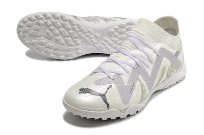 Puma Future X Powercat Tokyo Match TF Artificial Turf Soccer Shoes - White/Grey/Black