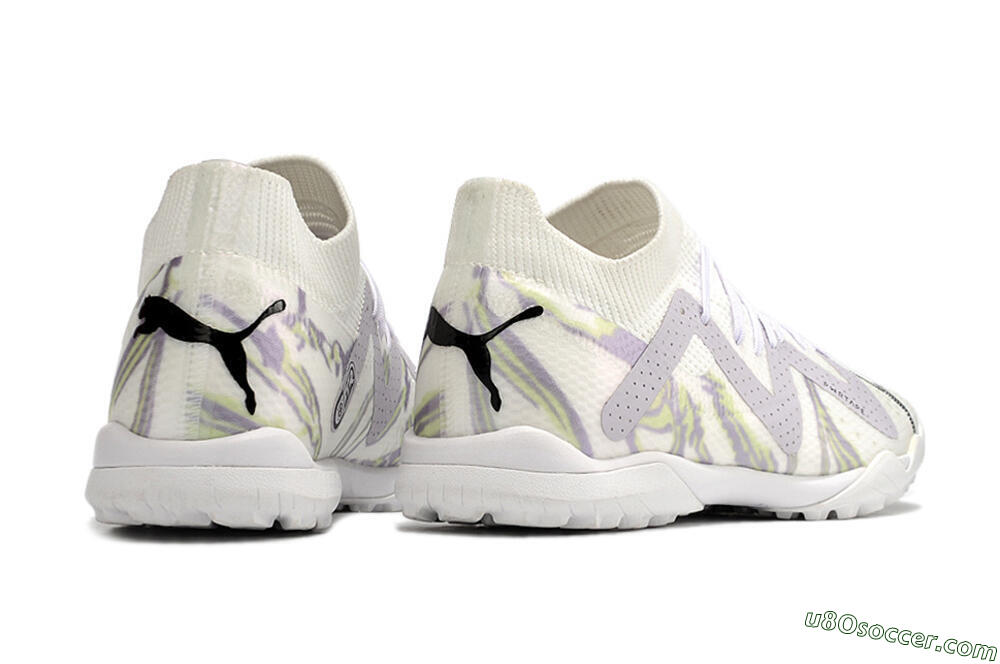 Puma Future X Powercat Tokyo Match TF Artificial Turf Soccer Shoes - White/Grey/Black 6