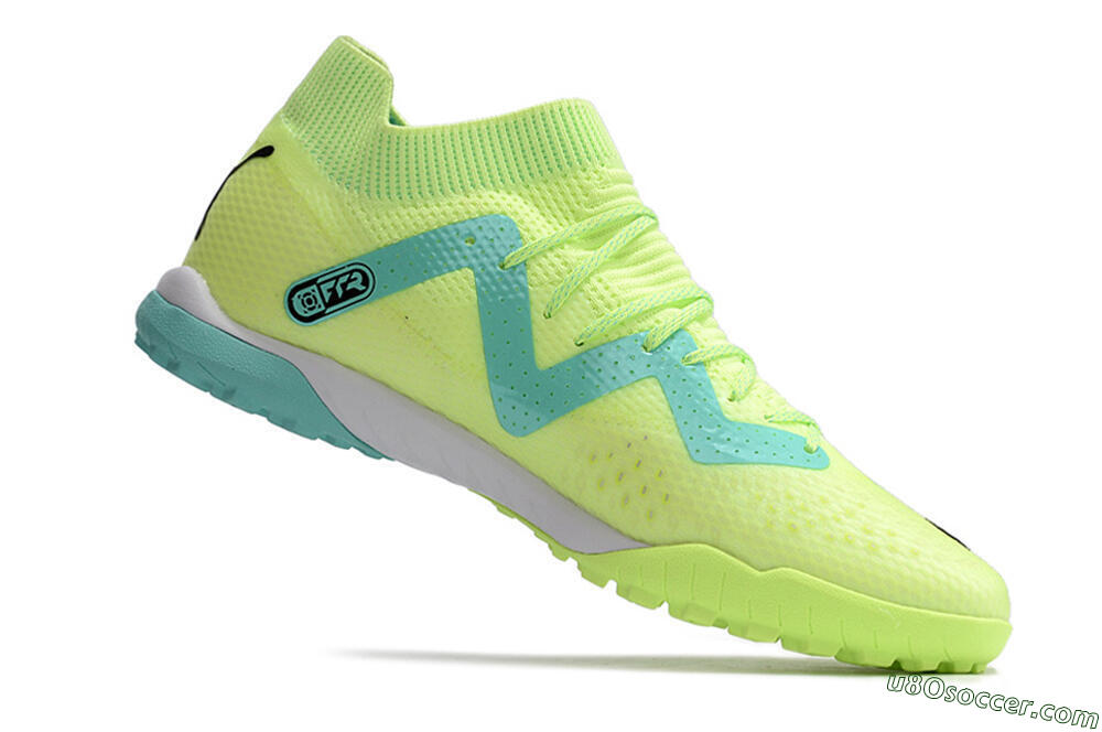 Puma Future X Powercat Tokyo Match TF Artificial Turf Soccer Shoes - Green/Blue/Black 4