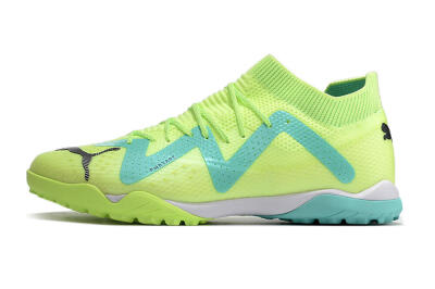 Puma Future X Powercat Tokyo Match TF Artificial Turf Soccer Shoes - Green/Blue/Black