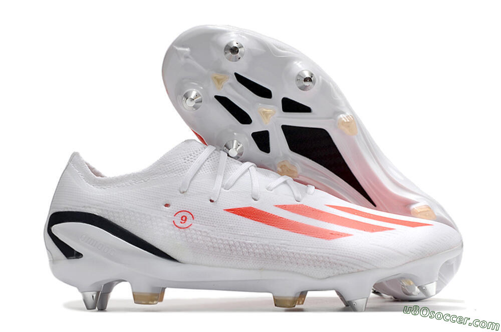 Adidas X Speedportal.1 SG Soft Ground Soccer Cleats - White/Orange/Black 1