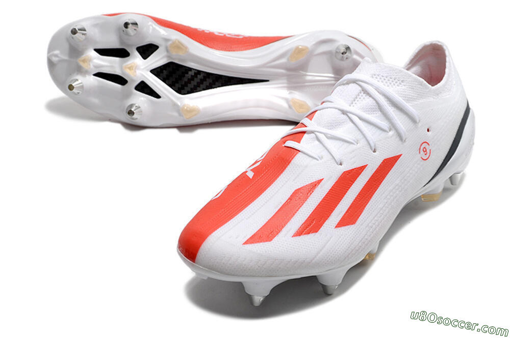 Adidas X Speedportal.1 SG Soft Ground Soccer Cleats - White/Orange/Black 3