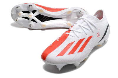 Adidas X Speedportal.1 SG Soft Ground Soccer Cleats - White/Orange/Black