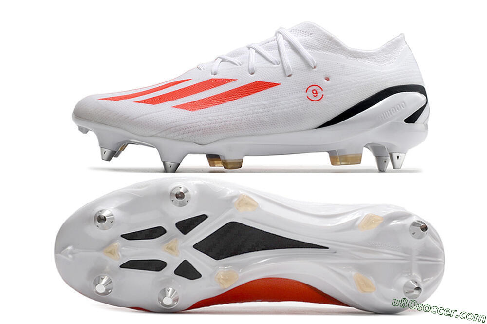 Adidas X Speedportal.1 SG Soft Ground Soccer Cleats - White/Orange/Black 0